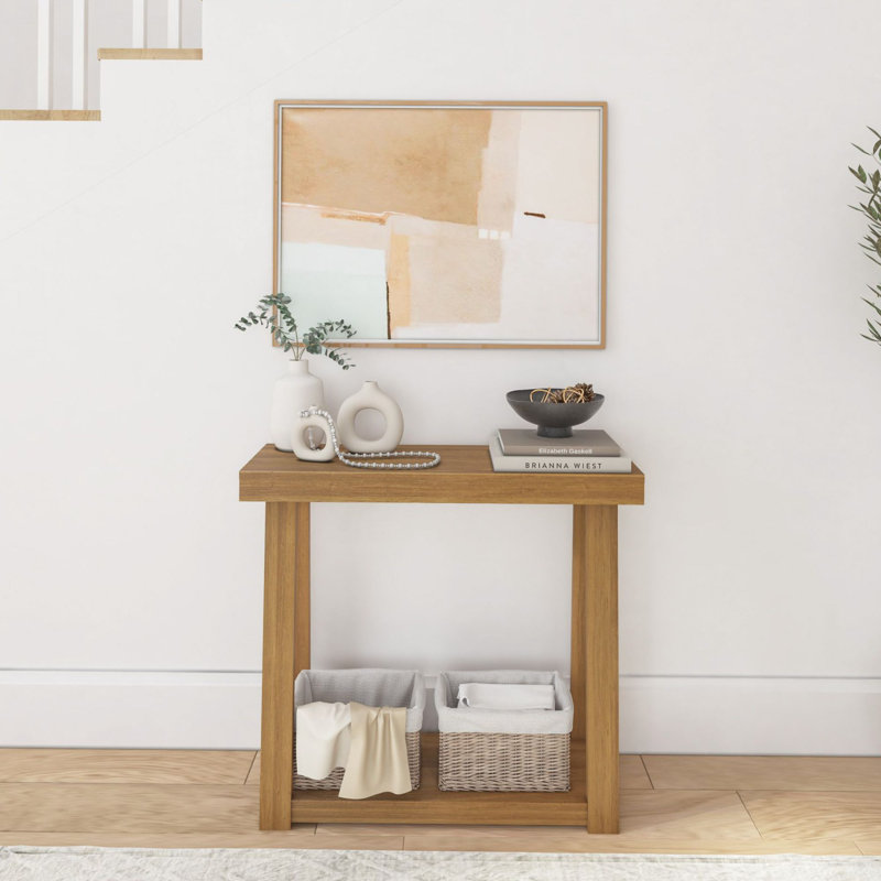 Wade Logan® Bahez Solid Wood Console Table & Reviews | Wayfair